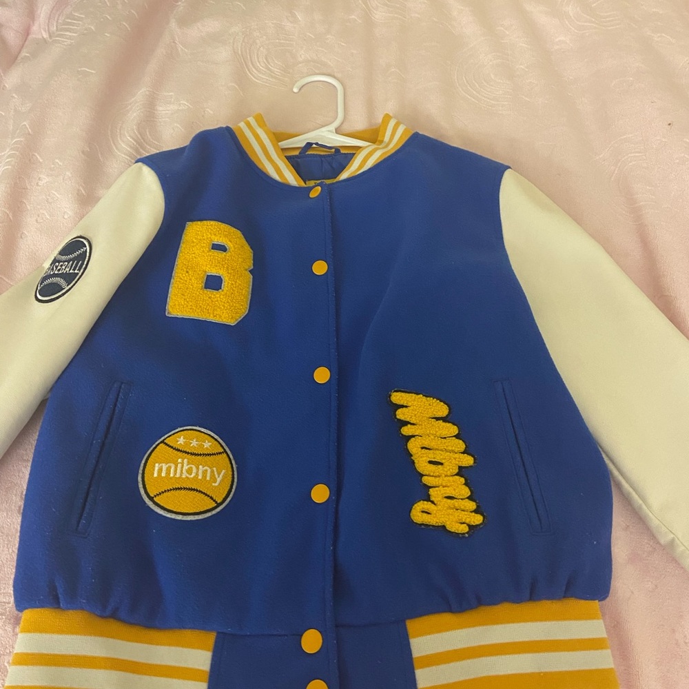 Blue & gold Baseball jacket